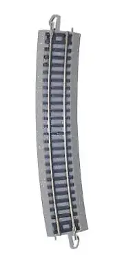 Bachmann 44884 N Nickel Silver 19" Radius Curved E-Z Track Section (4)