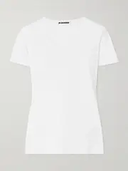 [Jil Sander] Jil Sander - Stretch-jersey T-shirt - Off-white - small small Off-white