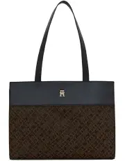 [Tommy Hilfiger] Im Latam Print Tote Bag in Navy