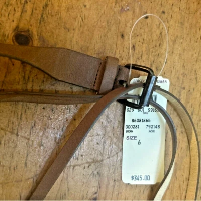 bergdorf goodman belt NWT size 6