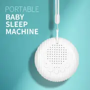 Portable Baby Sleep Machine Noise Sleep Aid Soothing Music Sleep Device White
