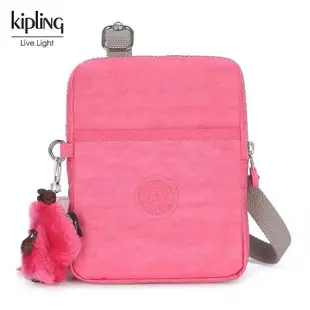 新款熱銷 Kipling 猴子包 桃粉 K12582 mini 手機包 隨身包 斜背包 護照 旅行 輕便 輕量 多夾層 多功能 防水 限時優惠