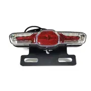 Electric Bicycle Tail Light with Turn Signal and Brake Light Compatible with 12-80V Brake Light for Photo Color