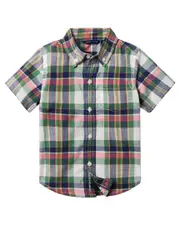 Janie and Jack Plaid Madras Top