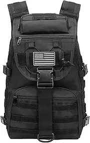 Military Tactical Backpack for Men Women 35L Army Bug Out Bag Camping Hiking Trekking Rucksack 3 Day Molle Assault Pack no USA Flag Patch