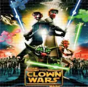 Tripping Clown Star Warz BLOTTER ART perforated tabs psychedelic art