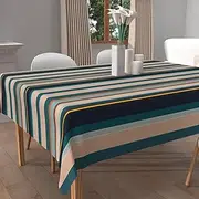 Bayaderes Square Stain-Resistant Printed Tablecloth 180 x 180 cm Blue
