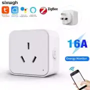 Zigbee Smart Socket AU Plug Adapter Tuya Smart Life App Wireless Control Timing