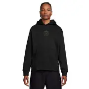 Nike PSG X Jordan Mens Pullover Fleece Hoodie - Black