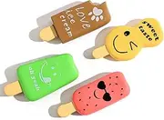 Dog Squeaky Toys, 4 Pack Soft Latex Dog Toys Interactive Play Game Pet Toy for Puppy Small Dogs