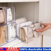 3/4 Grids Handbag Storage Rack Wardrobe Divider Shelf Purse Bags Display Racks