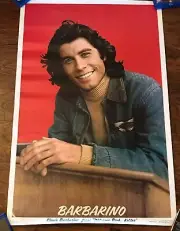 Unopened! 1976 John Travolta Vinnie Barbarino Poster 35x23 Welcome Back Kotter
