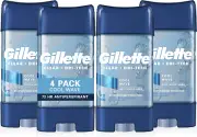 Gillette Antiperspirant & Deodorant for Men, Cool Wave Clear Gel, 3.8 Oz, Pac...