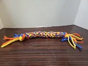 Colorful Dog Tug of War Toys for Aggressive Chewers Stretching Cotton Rope 12"