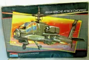Helicopter '86 Apache Attack Monogram AH-64 Model Kit Sealed Kit Open Box VTG