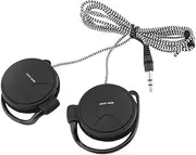 3.5Mm Wired Gaming Headset On-Ear Sports Headphones Ear-Hook Music Earphones for Phones Tablet Laptop Desktop Pc Black B