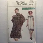 Vogue Pattern 7553 Misses sz 14-16-18 Dress Uncut