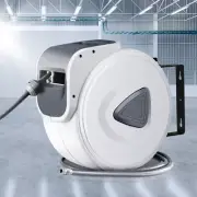 20M Air Hose Reel Retractable Auto Rewind Swivel Wall Mount Spring Loaded Hose