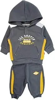 [LEE COOPER] Baby Boys Jogging Bébé Garçon Tracksuit, GRIS Fonce, 3 Months, GRIS FONCE, 3 Months