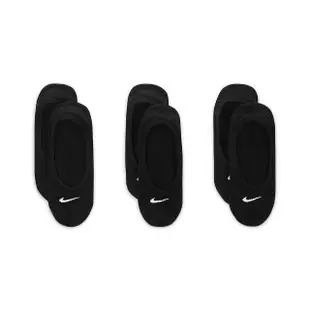 【NIKE 耐吉】襪子 船型襪 隱形襪 運動襪 6雙組 EVRY LTWT FOOT 黑 SX4863-010