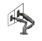 NEW F160— Dual Screen Gas-strut Monitor Stand Mount Desktop Bracket for LED/LCD