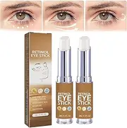 Retinol Eye Stick, Anti Aging Eye Cream, Lumibalm For Under Eye Bags, Dark Circle Eye Cream, Retinol Eye Cream,Eye Balm Stick, Reduces Wrinkle Fine Lines, Tightening Lifting Eye Skin (2 pcs)