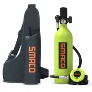 [EU Direct] SMACO S400Plus 1L Mini Scuba Tank Diving Oxygen Cylinder Underwater Exploration Emergency Rescue Professiona