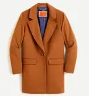 NWT J Crew Mario Bellucci Italian Wool Cashmere Blend Overcoat, Small