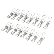 Stainless Steel Clothes Pegs Hanging Clips Pins Laundry Windproof Clamp