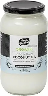 Honest to Goodness, Organic Coconut Oil Virgin, 1 L - Pure organic coconut coconut flesh that has been cold-pressed to create a raw, full-flavoured oil.