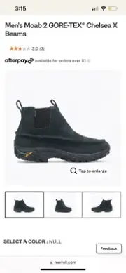 Merrell Men's Moab 2 GORE-TEX® Chelsea X Beams