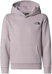 [THE NORTH FACE] Kids Simple Dome Hooded Sweatshirt, Moonstone Grey, 12 Years