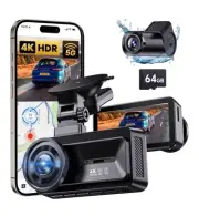 Cool Crazy N8 Dual Channel Dash Camera App Control 5G WIFI 4K GPS Tracking NEW