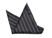 Gascoigne Pocket Square Silk Blend Brown Burgundy White Men's 8.5 X 8.5