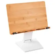 Withmolly RD150 Wooden Book Stand djustable 270° Angle Adjustable white