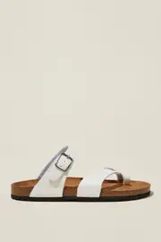[Rubi] Rubi - Rex Toe Loop Slide - White tumbled 38 WHITE TUMBLED