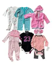 Baby Girl Clothes Lot Bundle 3 Months To 12 Months NEW (14 Pieces)