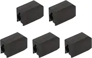 5Pcs Extruder Hotend Cover for Bambu Lab X1 Carbon P1P 3D Printer, Silicone Anti Stick Stable Heater Block Cover. Black