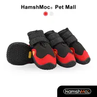 在飛比找蝦皮商城優惠-Hamshmoc 防滑狗鞋防水寵物鞋反光耐磨四季可用易穿脫高