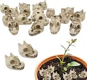 Decorative Stones for Vases - Stones for Plants | 20X Resin Polished Accessories Decoration Dragon Skull Design for Aquarium Garden Landscaping