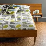 Orla Kiely Scribble Stem Sea Grass / Duck Egg: Super King Size Duvet Cover