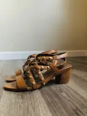 NWB Tahari Women's Kennedy Heeled Sandals in Butterscotch, Size 7