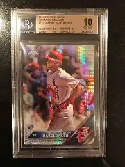 2016 Topps Chrome Prism Refractors #110 Jeremy Hazelbaker BGS 10 POP 1-RC RARITY