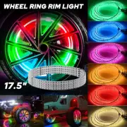 17.5'' Colorful RGB Double Row Wheel Ring Lights For Truck LED Rim Lights 4x