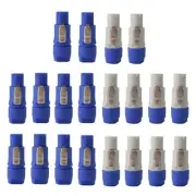 20PCS NAC3FCA NAC3FCB Speakon Plug 3 Pin Male Powercon Connector 20A 250V6040