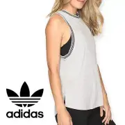 Adidas | NWT | XL | Heather Gray Ringer Tank Athletic Top Muscle Tee Shirt
