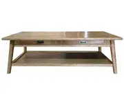 MF Tiffany Solid Timber 2 Drawer Coffee Table