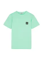 Stone Island Kids Logo Cotton T-shirt (14 Years) - Green Light - 14YR (14 Years) 14YR (14 years)