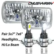 Pair 5x7" 7x6" headlights Sealed Hi/Lo Beam FIT Nissan Mitsubishi Mighty Max
