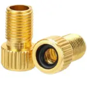 2pc Bicycle Pump Adapters Converter Presta to Schrader Bike Valve Tyre Connector